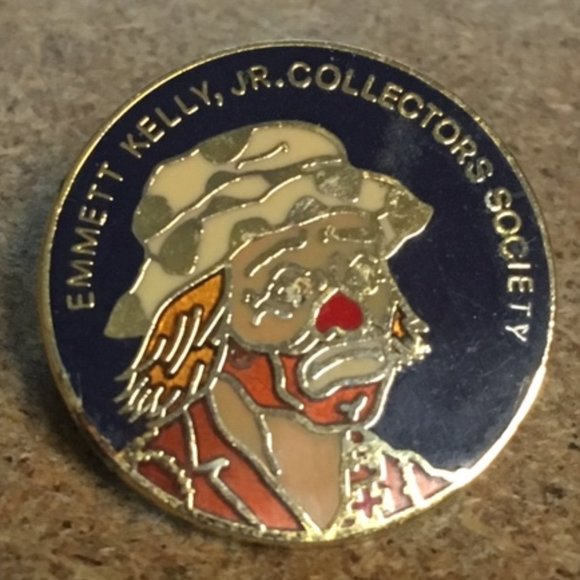 VTG Emmett Kelly, Jr Collectors Society Enamel Collectible Clown Pin .75" - Picture 3 of 5